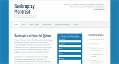 Desktop Screenshot of bankruptcy-montreal.com