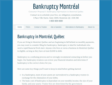 Tablet Screenshot of bankruptcy-montreal.com